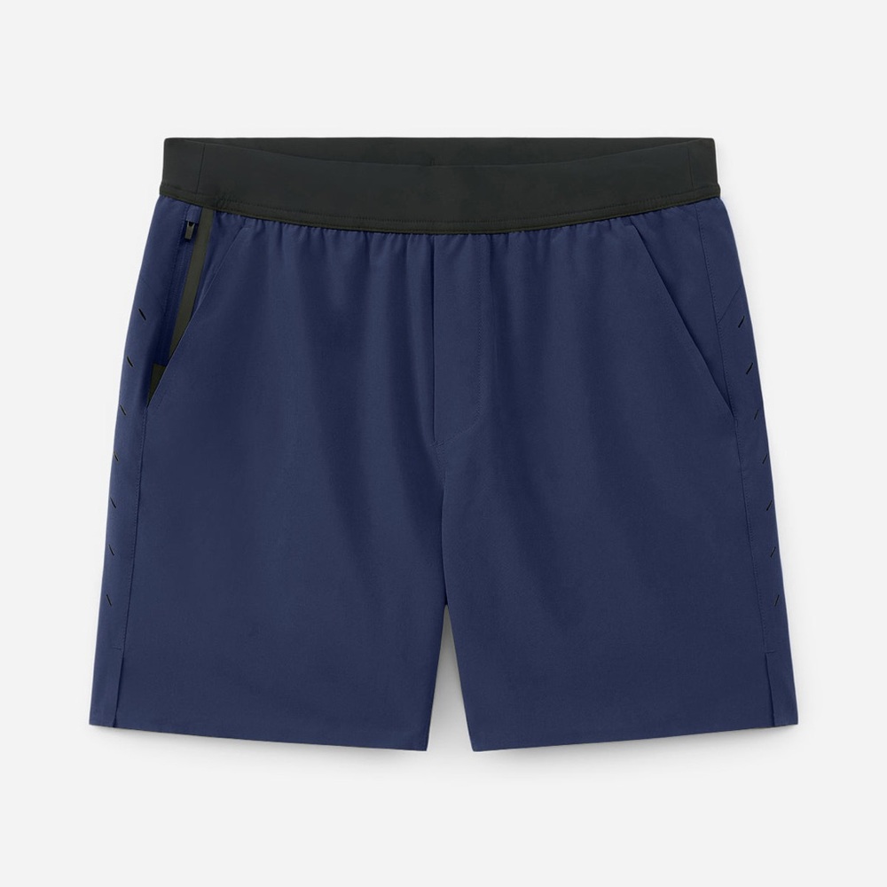 Ten Thousand Interval Lined 7” Gym Athletic Workout Short Navy Black